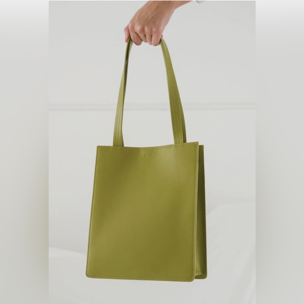 Baggu Leather Retail Tote Spanish Moss